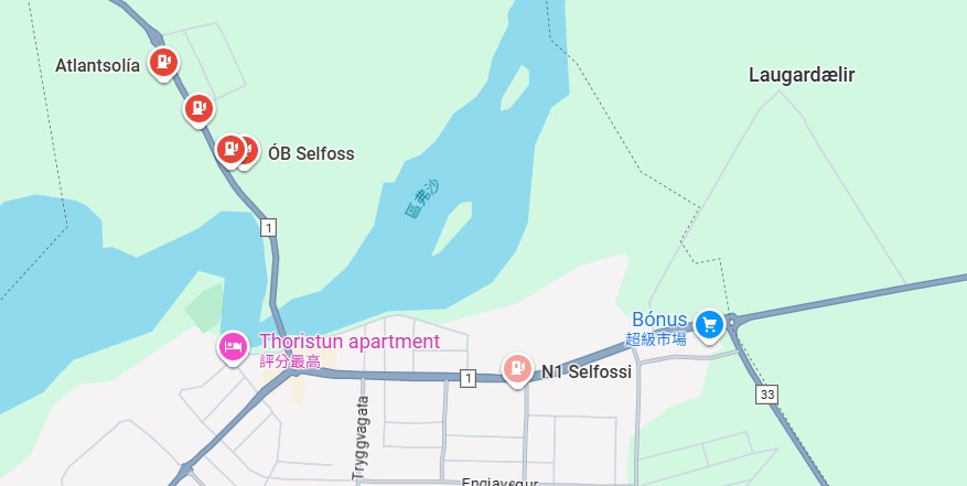 加油站地圖位置